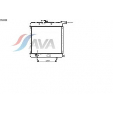 CR2008 AVA Радиатор, охлаждение двигателя
