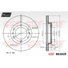 861025.6060 MAXTECH Тормозной диск