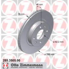 285.3505.00 ZIMMERMANN Тормозной диск