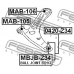 MAB-105 FEBEST Подвеска, рычаг независимой подвески колеса