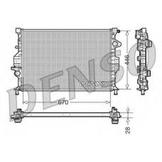 DRM10088 DENSO Радиатор, охлаждение двигателя