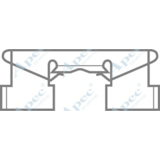 KIT262 APEC Комплектующие, тормозные колодки