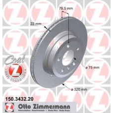 150.3432.20 ZIMMERMANN Тормозной диск