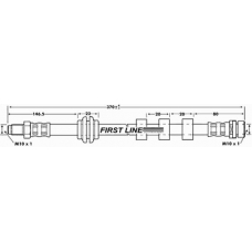 FBH6753 FIRST LINE Тормозной шланг