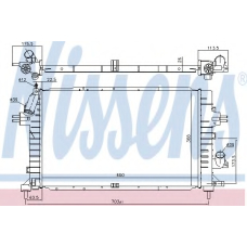 630752 NISSENS Радиатор, охлаждение двигателя