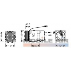 6009K257 SCHLIECKMANN Компрессор, кондиционер