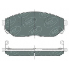 SP 371 PR SCT Комплект тормозных колодок, дисковый тормоз