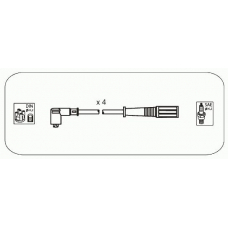 FAS17 JANMOR Комплект проводов зажигания