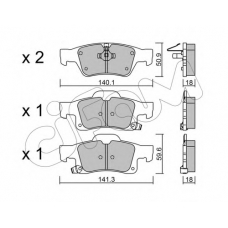 822-928-0 CIFAM Комплект тормозных колодок, дисковый тормоз