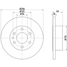 MDC2247 MINTEX Тормозной диск