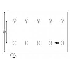 19151 TEXTAR Тормозные колодки, барабанный тормоз