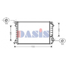 482006N AKS DASIS Радиатор, охлаждение двигателя