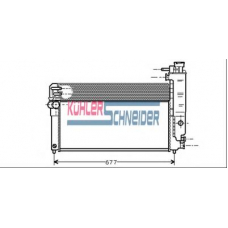 0706101 KUHLER SCHNEIDER Радиатор, охлаждение двигател