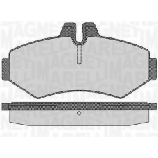 363916060319 MAGNETI MARELLI Комплект тормозных колодок, дисковый тормоз