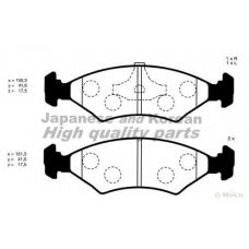 M041-11 ASHUKI Комплект тормозных колодок, дисковый тормоз