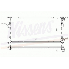 63997A NISSENS Радиатор, охлаждение двигателя
