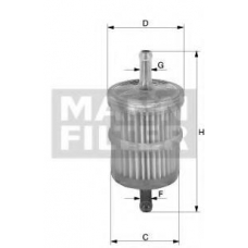 WK 613/1 MANN-FILTER Топливный фильтр