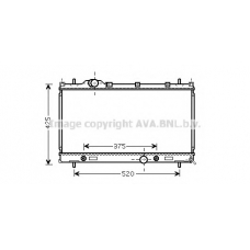CR2087 AVA Радиатор, охлаждение двигателя