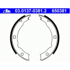 03.0137-0381.2 ATE Комплект тормозных колодок, стояночная тормозная с