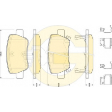 6141754 GIRLING Комплект тормозных колодок, дисковый тормоз