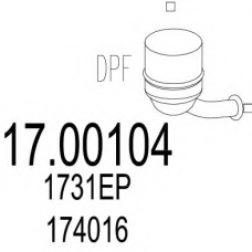 17.00104 MTS Сажевый / частичный фильтр, система выхлопа ОГ