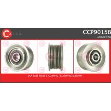 CCP90158 CASCO Ременный шкив, генератор