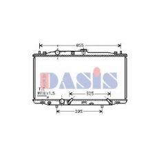 100042N AKS DASIS Радиатор, охлаждение двигателя