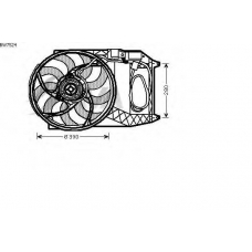 BW7524 AVA Вентилятор, охлаждение двигателя