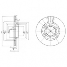 BG2561 DELPHI Тормозной диск