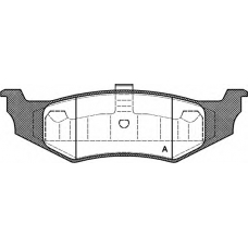 BPA0482.40 OPEN PARTS Комплект тормозных колодок, дисковый тормоз