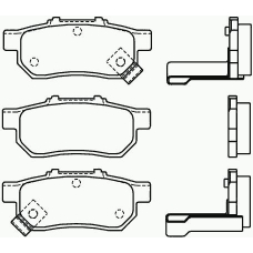 P 28 025 BREMBO Комплект тормозных колодок, дисковый тормоз