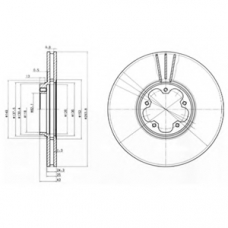 BG3504 DELPHI Тормозной диск