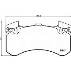 P 85 136 BREMBO Комплект тормозных колодок, дисковый тормоз