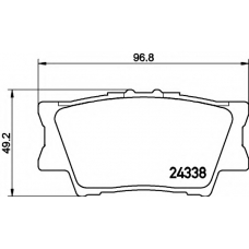 N-1469 COBREQ Комплект тормозных колодок, дисковый тормоз