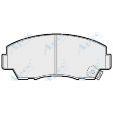 PAD501 APEC Комплект тормозных колодок, дисковый тормоз