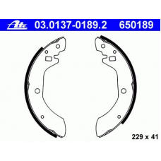 03.0137-0189.2 ATE Комплект тормозных колодок