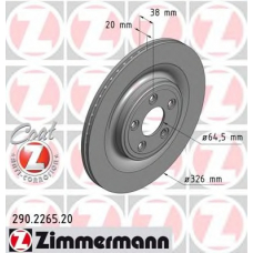 290.2265.20 ZIMMERMANN Тормозной диск