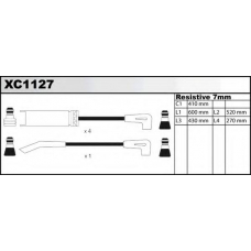 XC1127 QUINTON HAZELL Комплект проводов зажигания