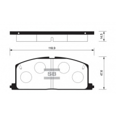 FBP1105 FI.BA Комплект тормозных колодок, дисковый тормоз