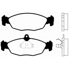 J PA-390AF JAPANPARTS Комплект тормозных колодок, дисковый тормоз