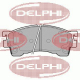 LP1076 DELPHI Комплект тормозных колодок, дисковый тормоз