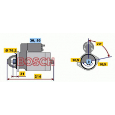 0 001 113 004 BOSCH Стартер