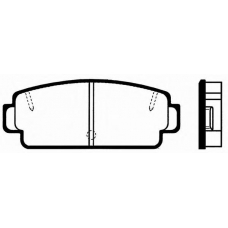 J PA-259AF JAPANPARTS Комплект тормозных колодок, дисковый тормоз