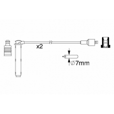 0 986 357 154 BOSCH Комплект проводов зажигания