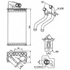 58081 NRF Теплообменник, отопление салона