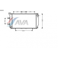 SU2018 AVA Радиатор, охлаждение двигателя