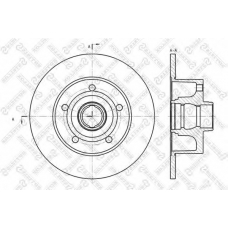 6020-4757-SX STELLOX Тормозной диск