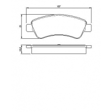 0 986 424 571 BOSCH Комплект тормозных колодок, дисковый тормоз