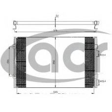 300412 ACR Конденсатор, кондиционер