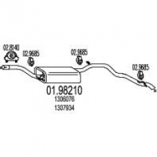 01.98210 MTS Глушитель выхлопных газов конечный